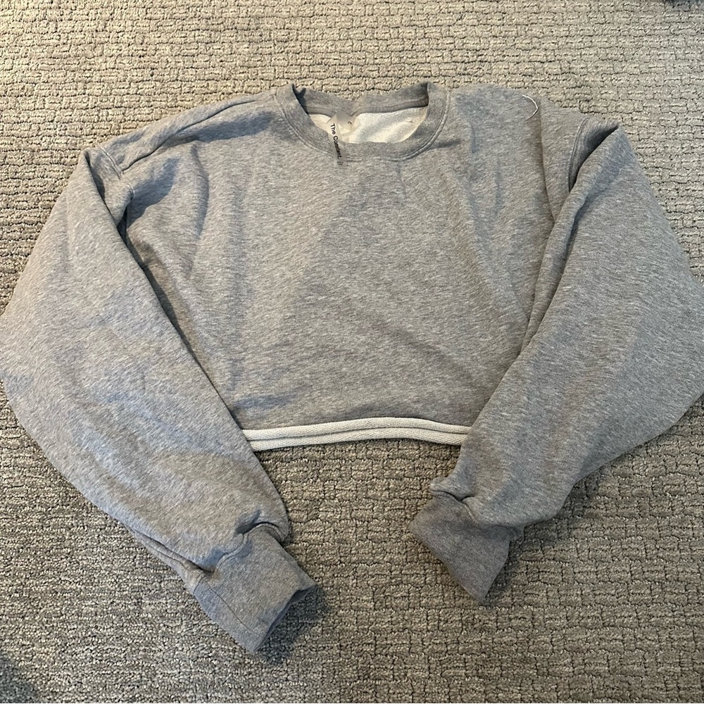 Aritzia Cropped Crewneck Long Sleeve 3